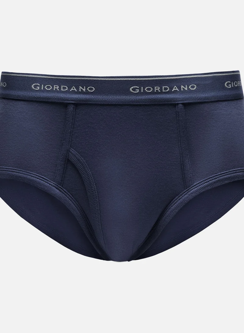 جيوردانو Men’s Classic Cotton Rib Briefs 6‑Pack Essentials